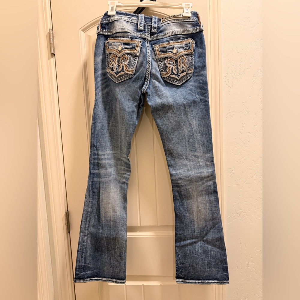 ‼️Rock Revival Womens Bootcut Jeans 26 Nadine‼️ WORN ONCE ‼️RETAIL $179 - Picture 7 of 14